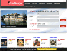 Tablet Screenshot of hotelsinbharatpur.net